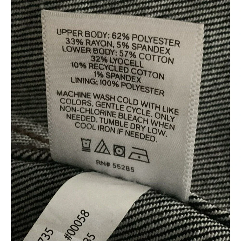 Express Women's Denim Pieced Cropped Blazer Size L, Black NWT - Picture 7 of 7